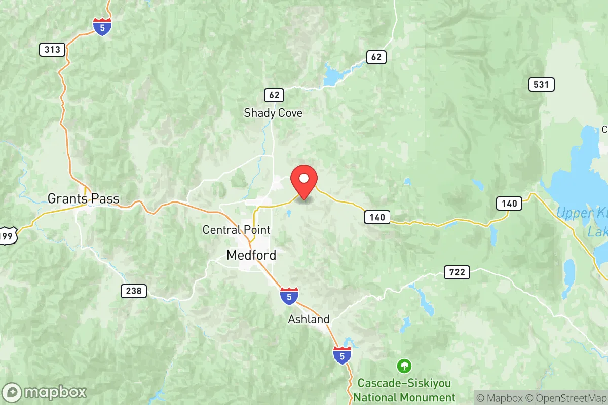 Map centered at 42.4315, -122.7289