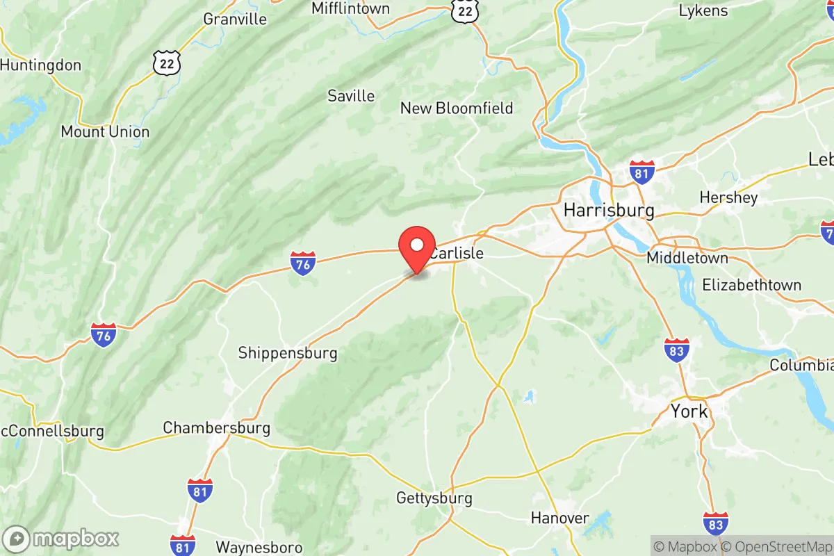 Map centered at 40.1637, -77.2657