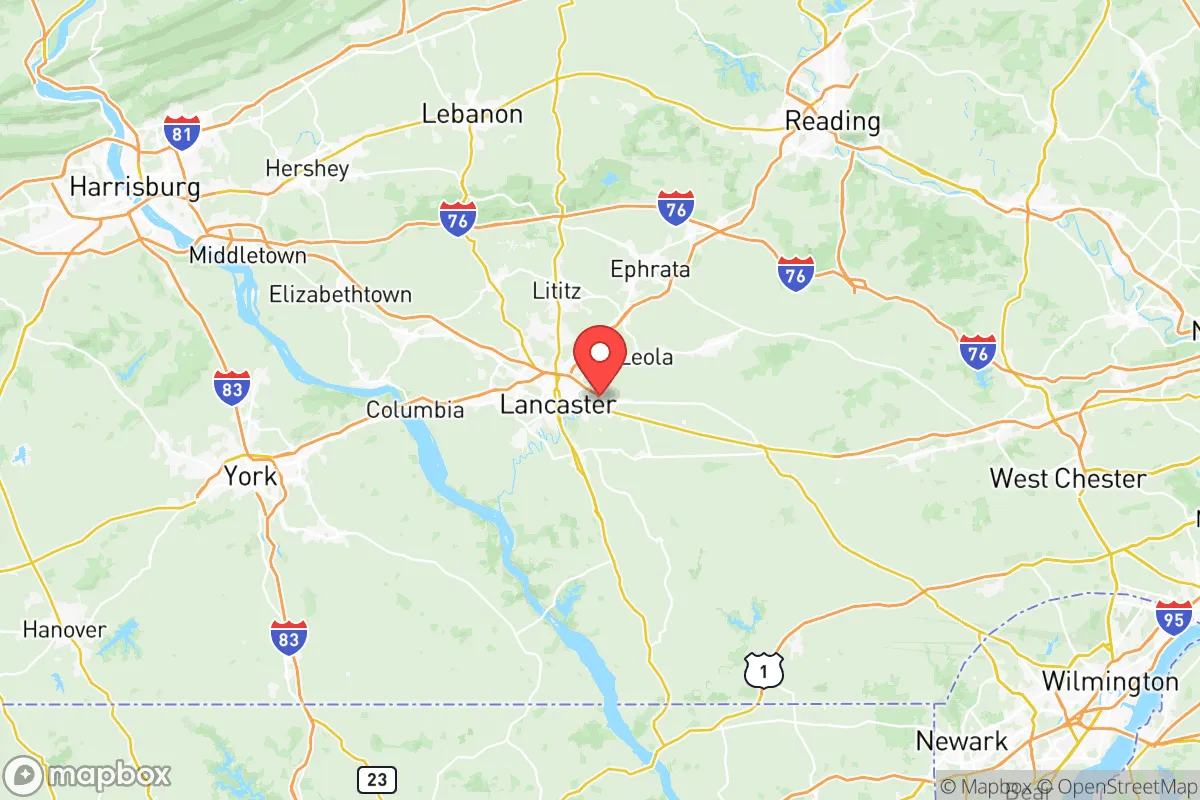 Map centered at 40.0423, -76.2476
