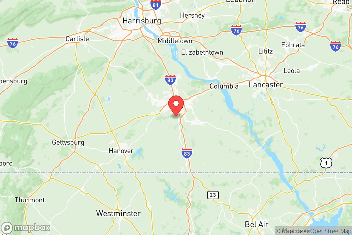 Map centered at 39.9199, -76.7262