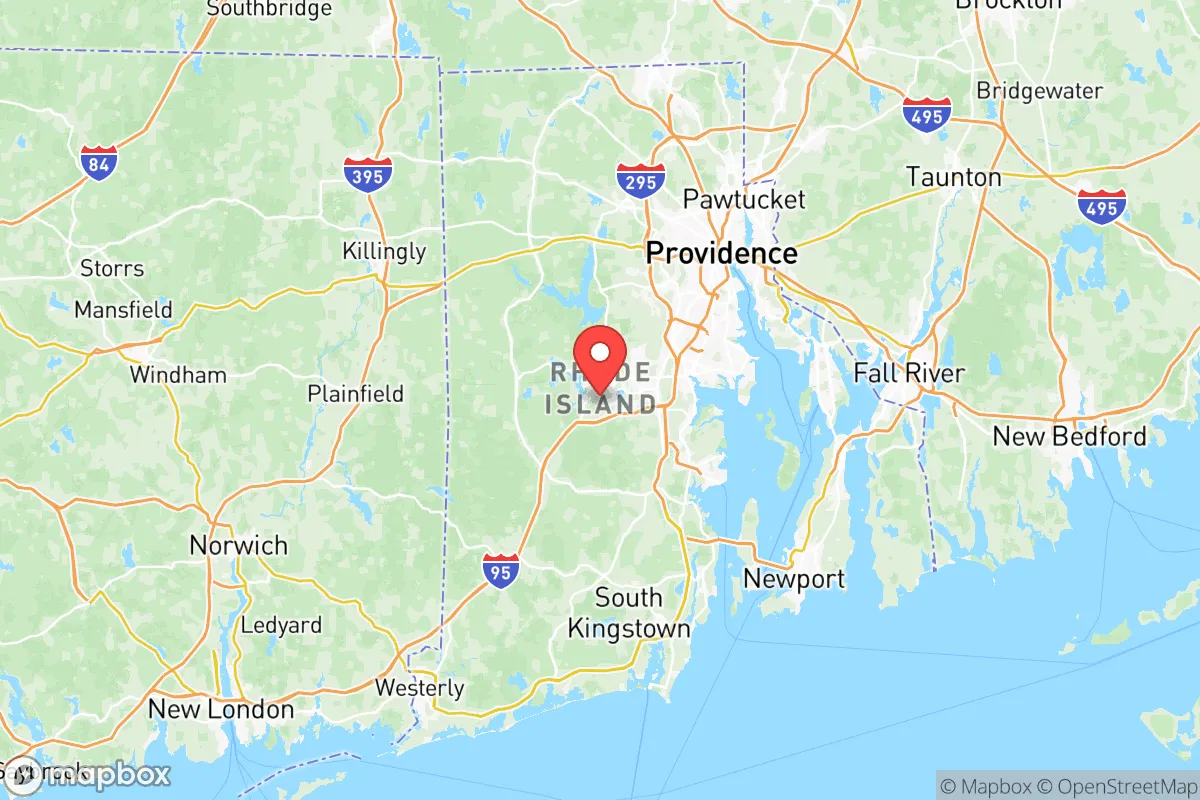 Map centered at 41.6734, -71.5791