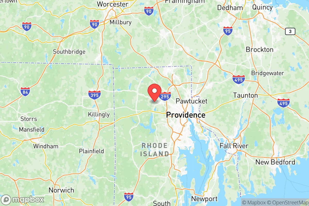 Map centered at 41.8713, -71.5785