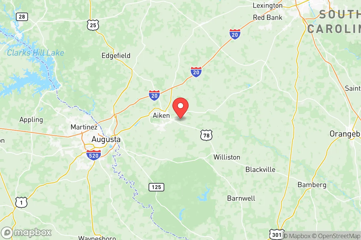 Map centered at 33.5442, -81.6349