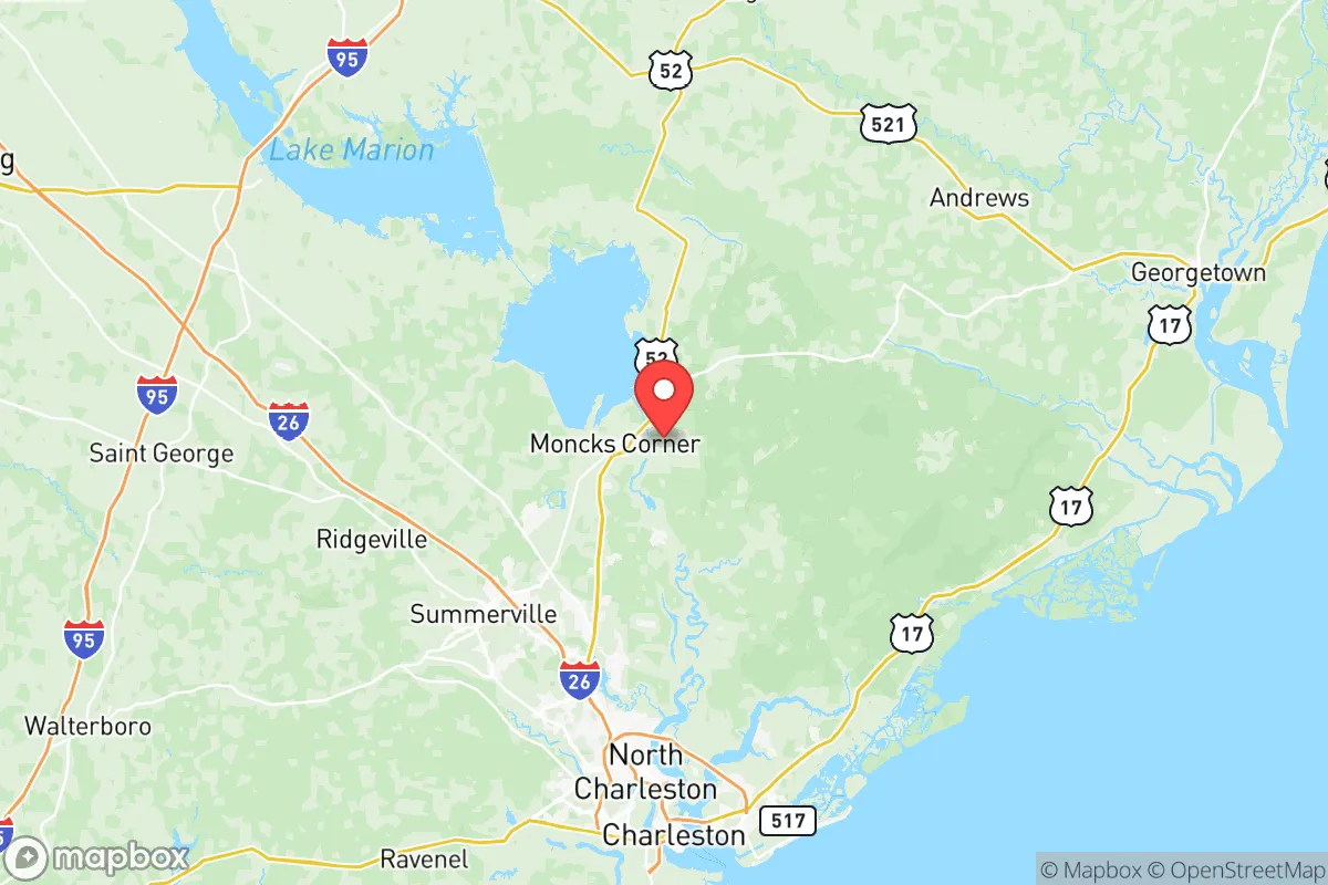 Map centered at 33.1970, -79.9521