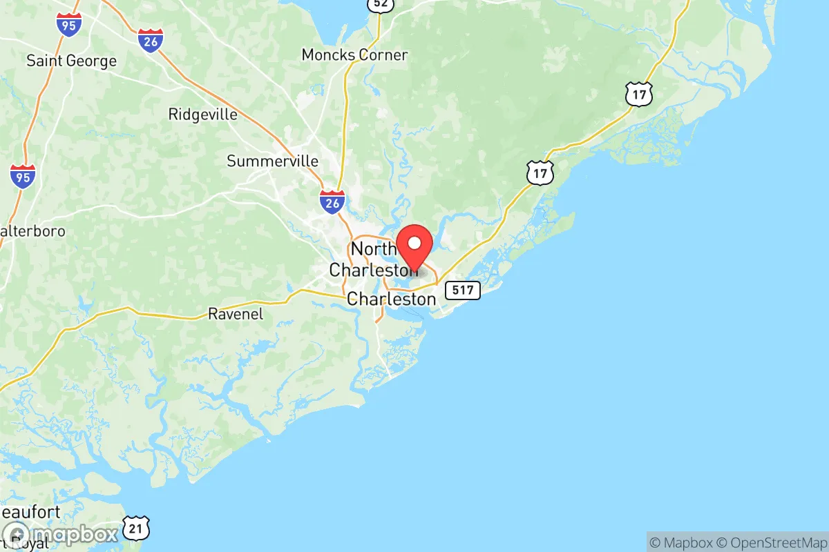 Map centered at 32.8266, -79.8940