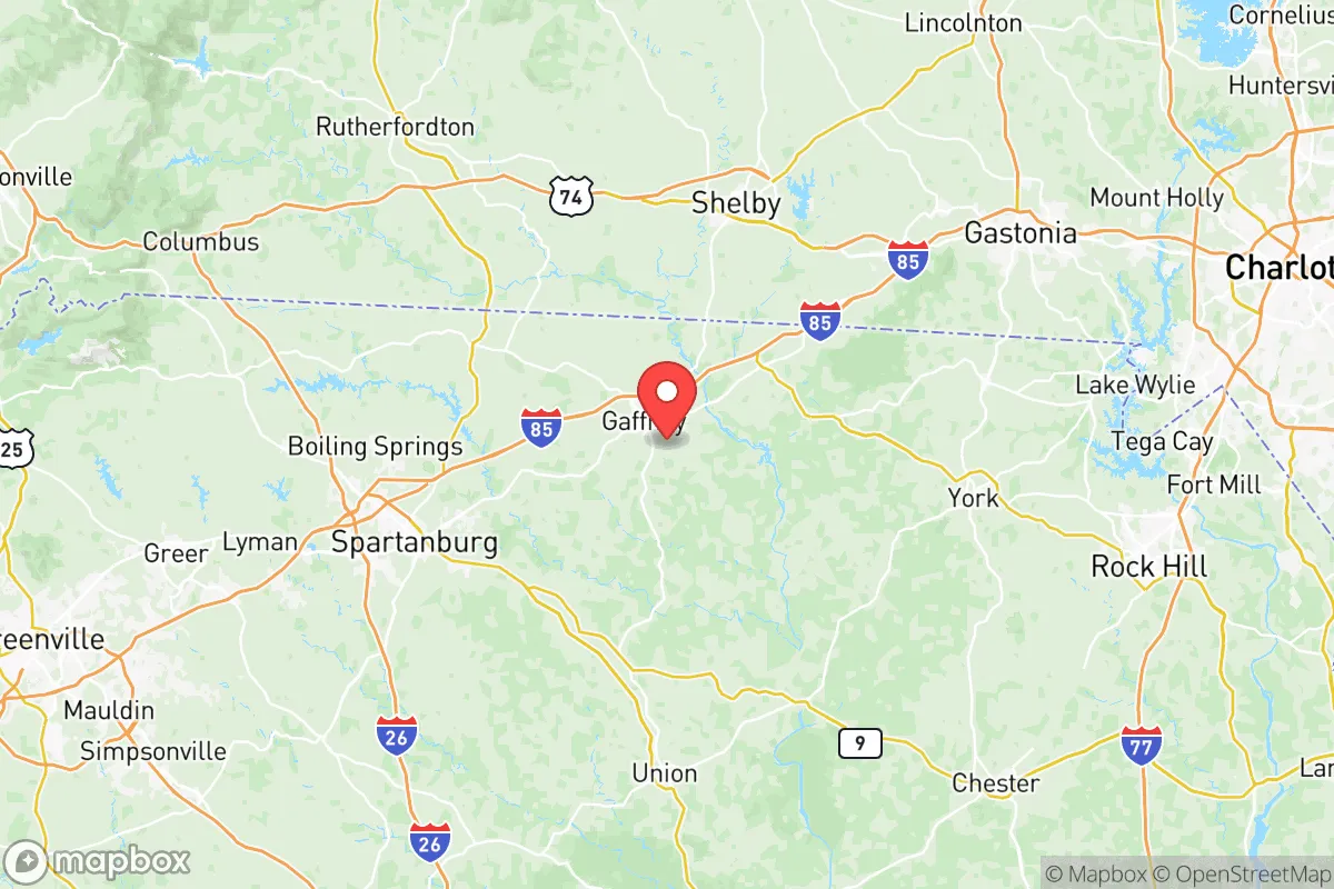 Map centered at 35.0481, -81.6205
