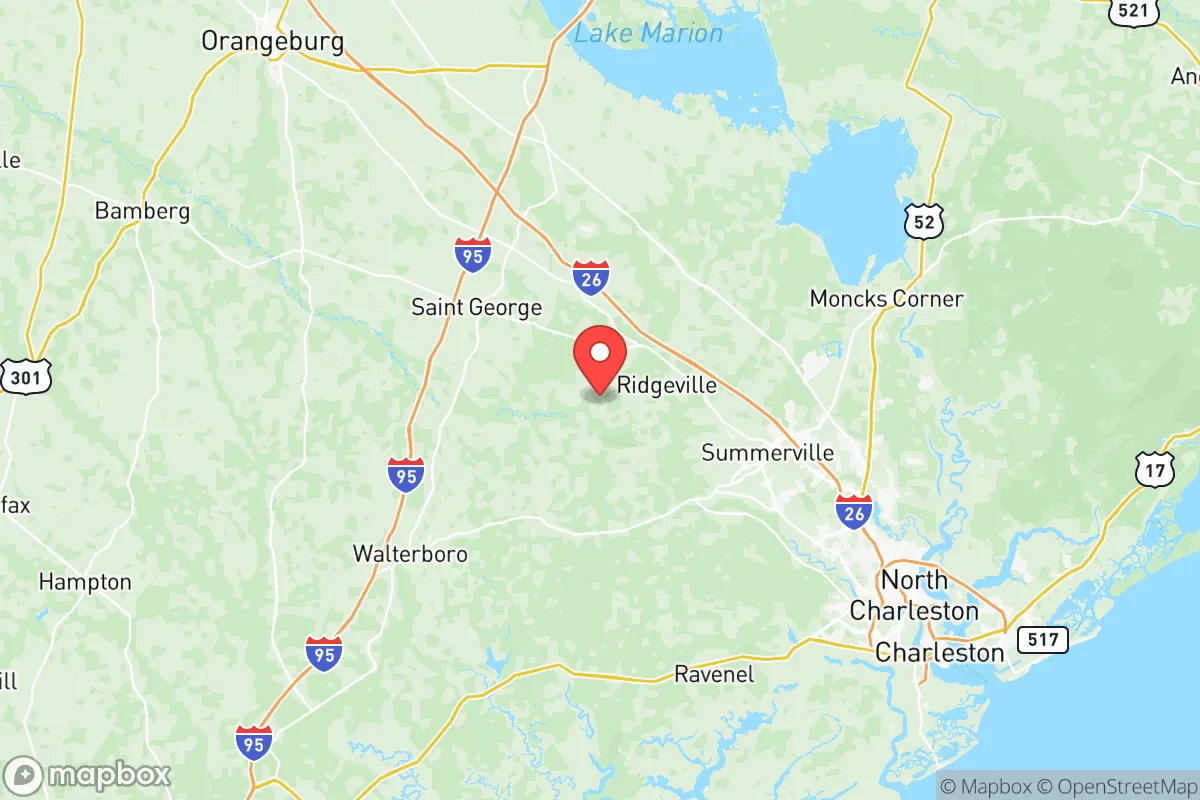 Map centered at 33.0793, -80.4065
