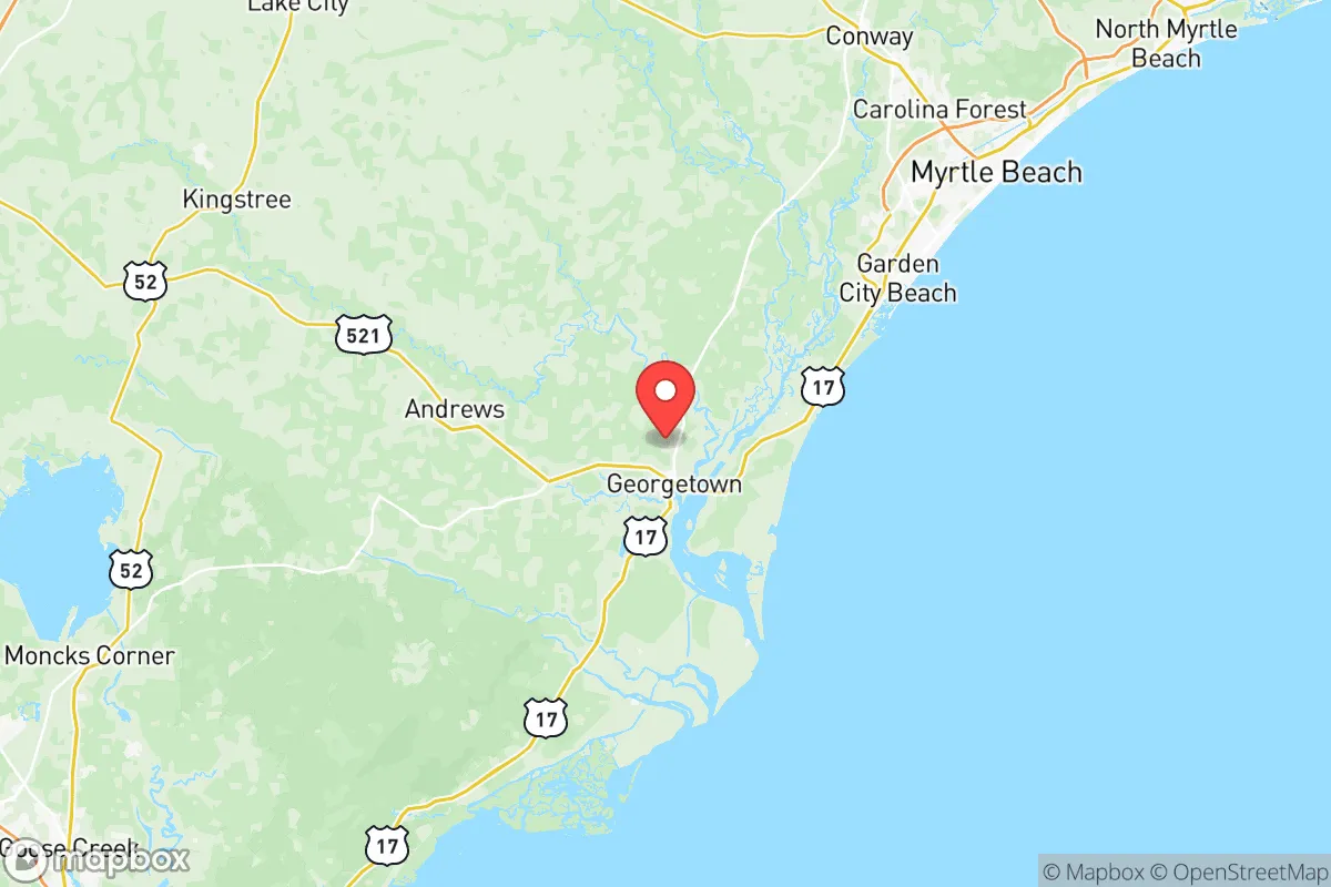 Map centered at 33.4154, -79.2996