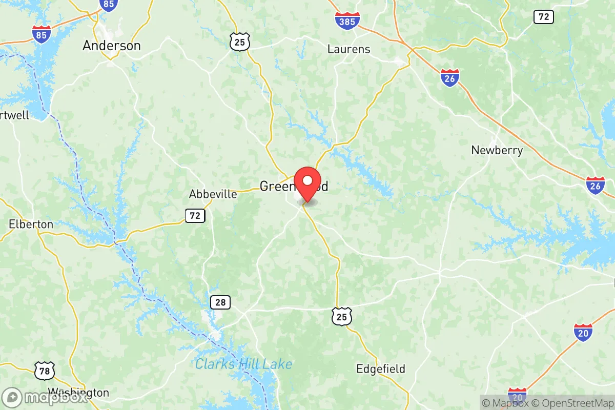 Map centered at 34.1536, -82.1259