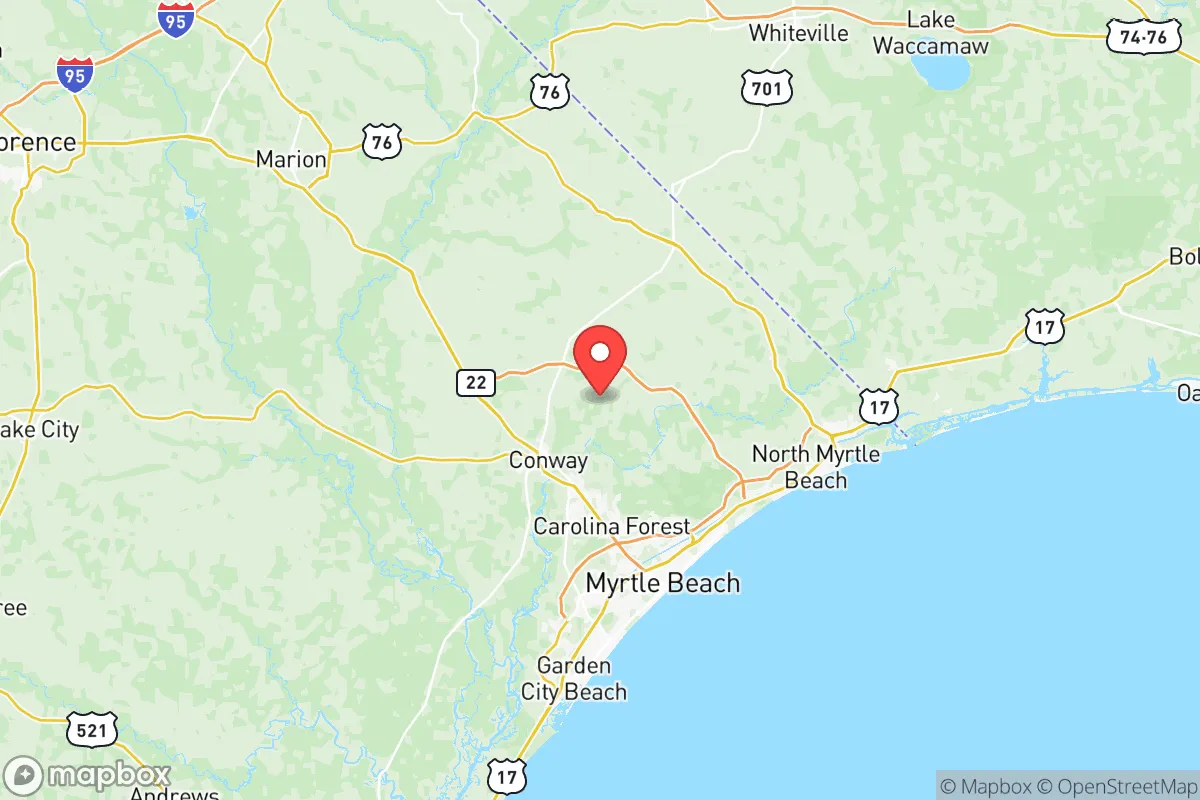Map centered at 33.9044, -78.9760