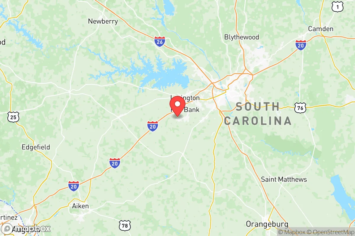 Map centered at 33.9022, -81.2719