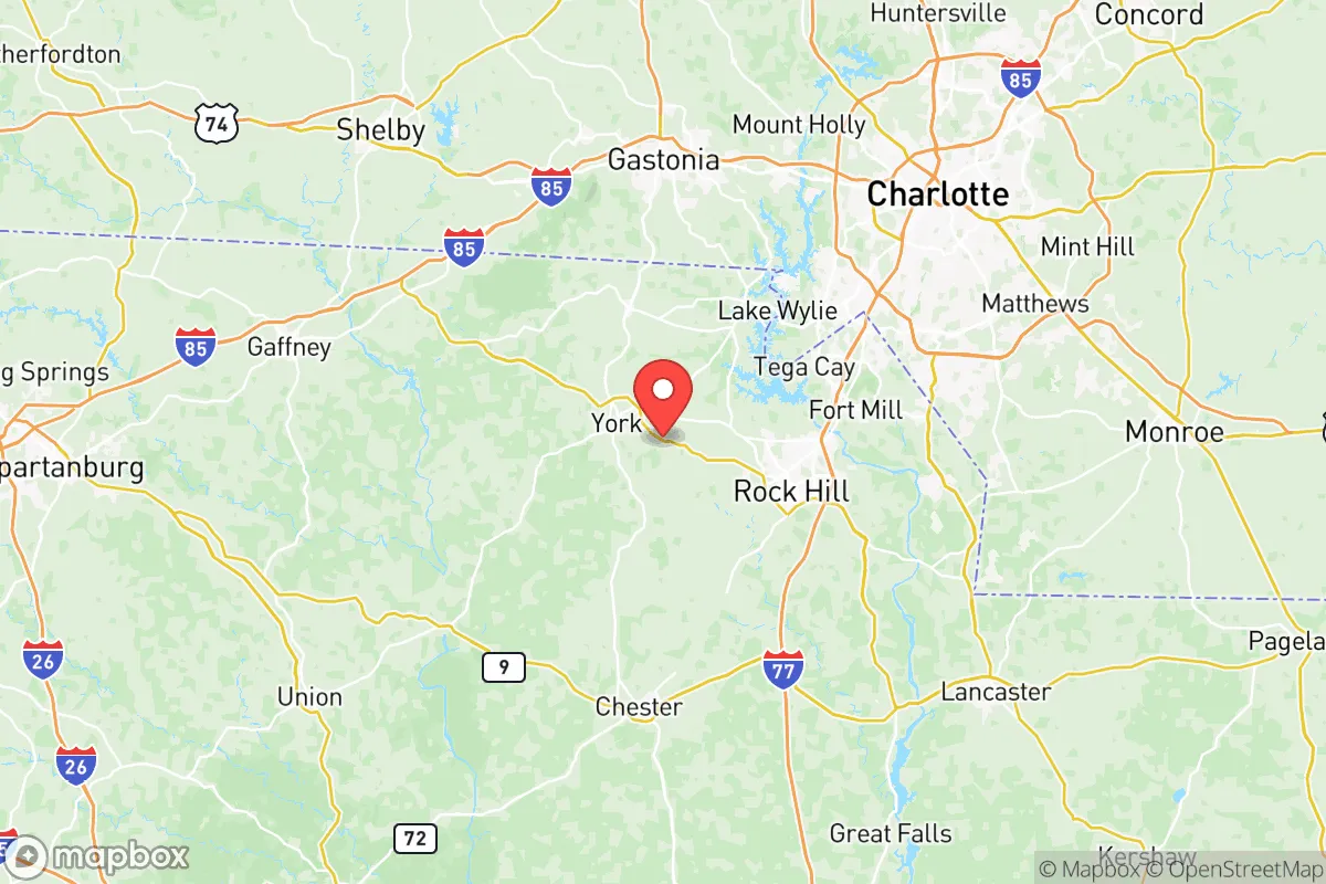 Map centered at 34.9749, -81.1844