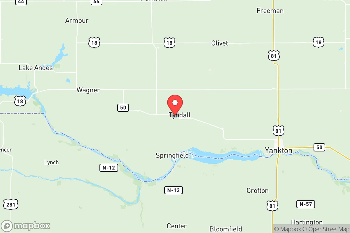 Map centered at 42.9883, -97.8847