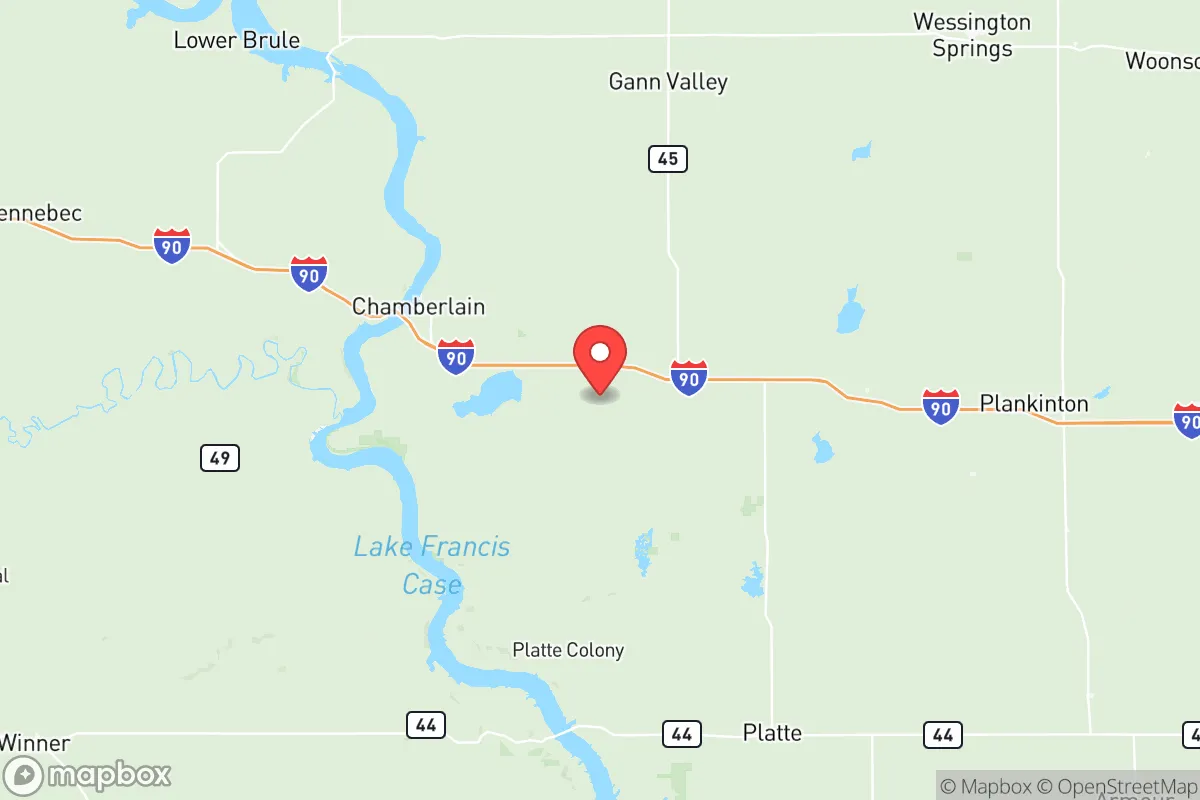 Map centered at 43.7179, -99.0809