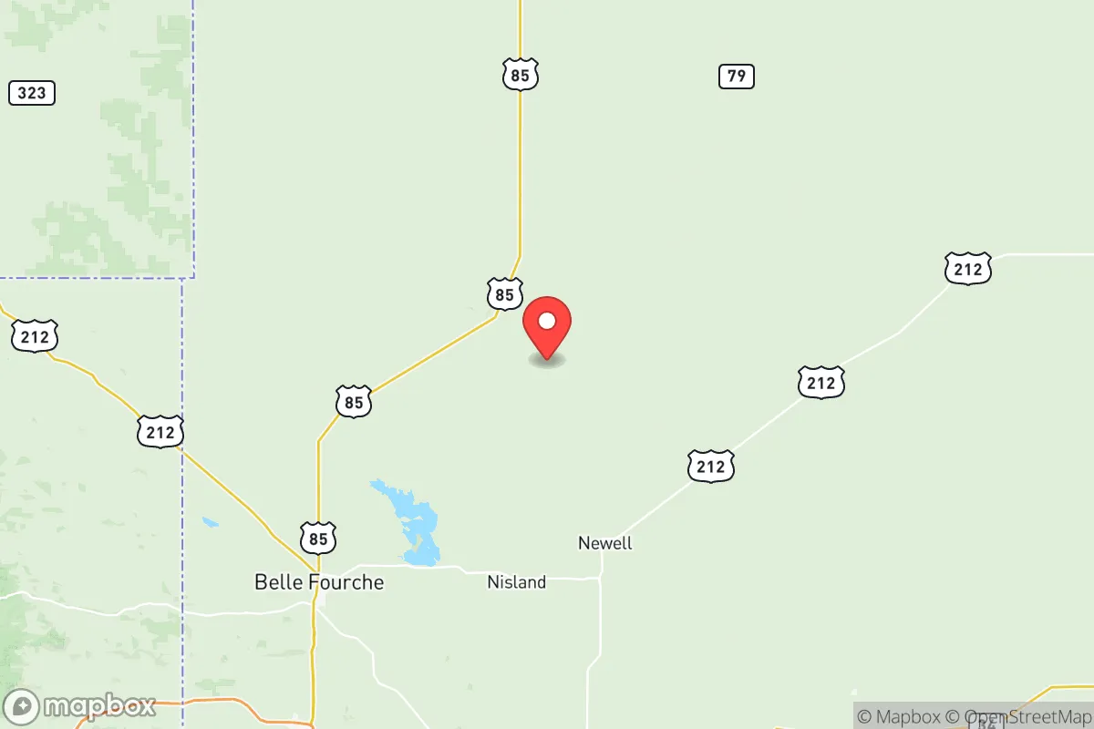 Map centered at 44.9057, -103.5081
