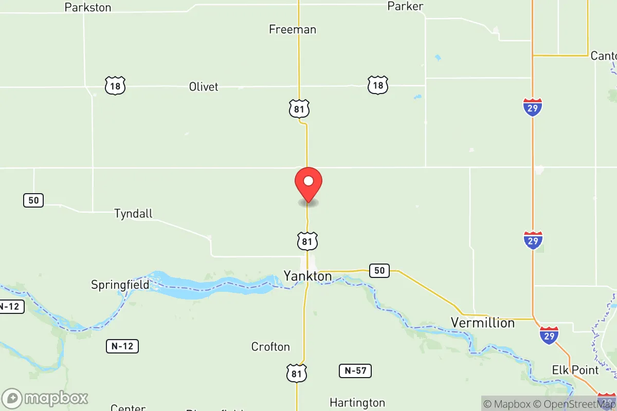 Map centered at 43.0089, -97.3947
