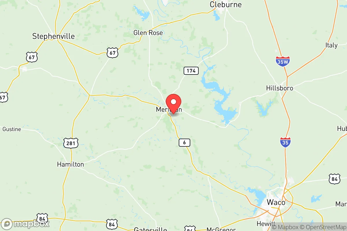 Map centered at 31.9003, -97.6342