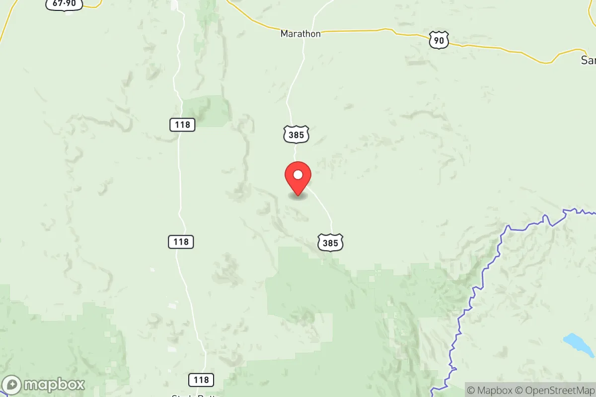 Map centered at 29.8109, -103.2517
