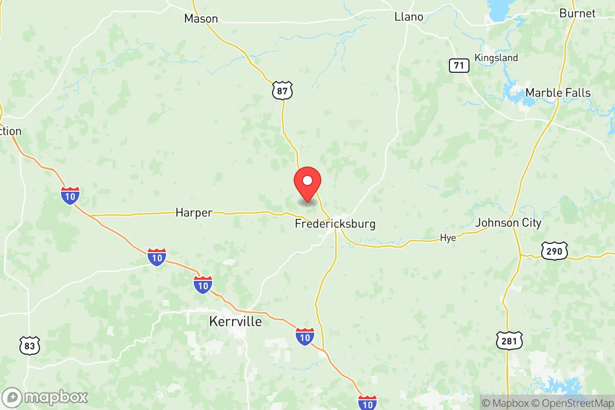 Map centered at 30.3181, -98.9465