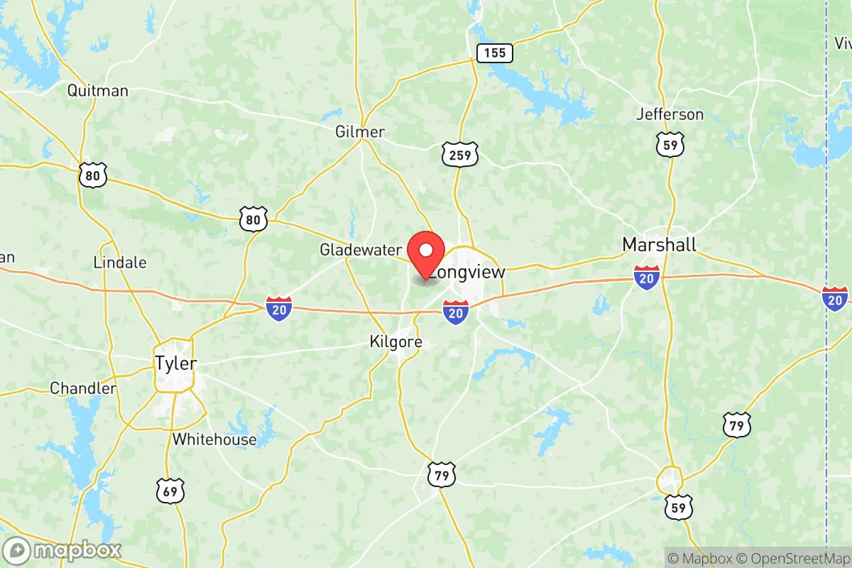 Map centered at 32.4804, -94.8170