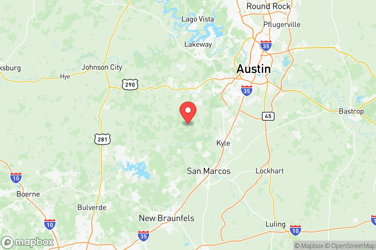 Map centered at 30.0578, -98.0310