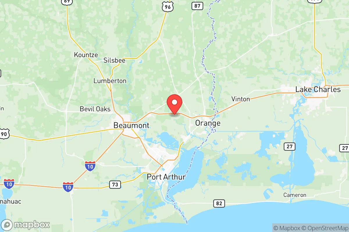 Map centered at 30.1213, -93.8938
