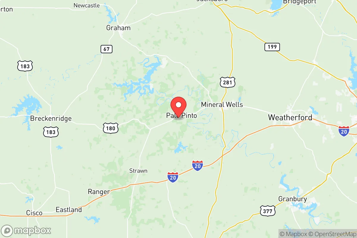 Map centered at 32.7531, -98.3131
