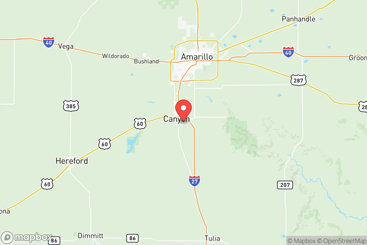 Map centered at 34.9658, -101.8969