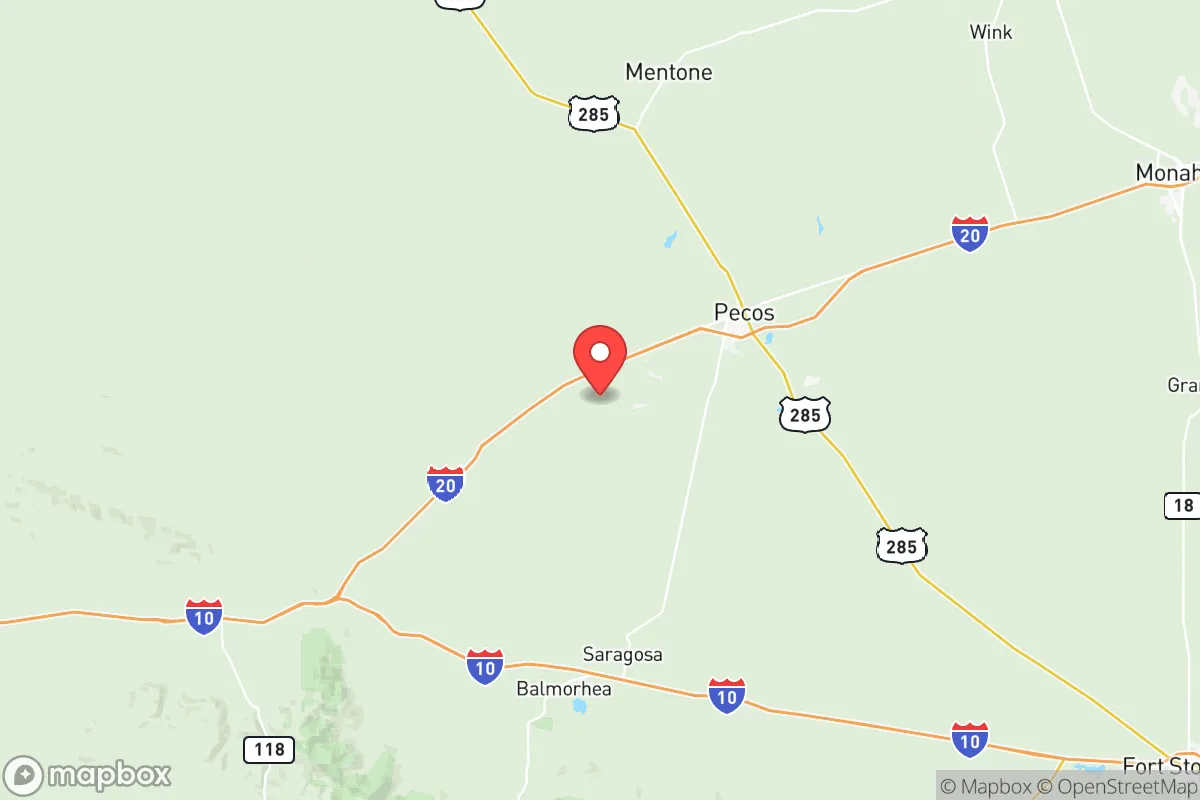 Map centered at 31.3227, -103.6927