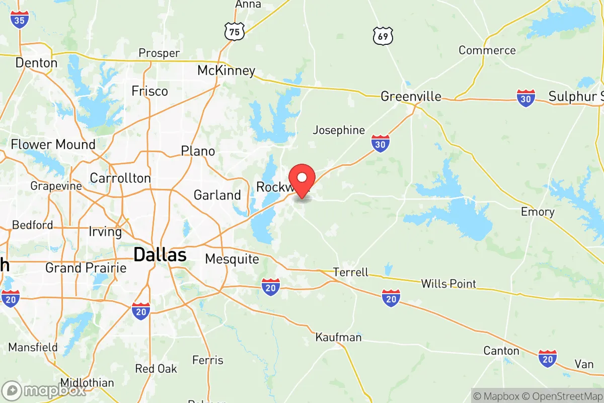 Map centered at 32.8978, -96.4079
