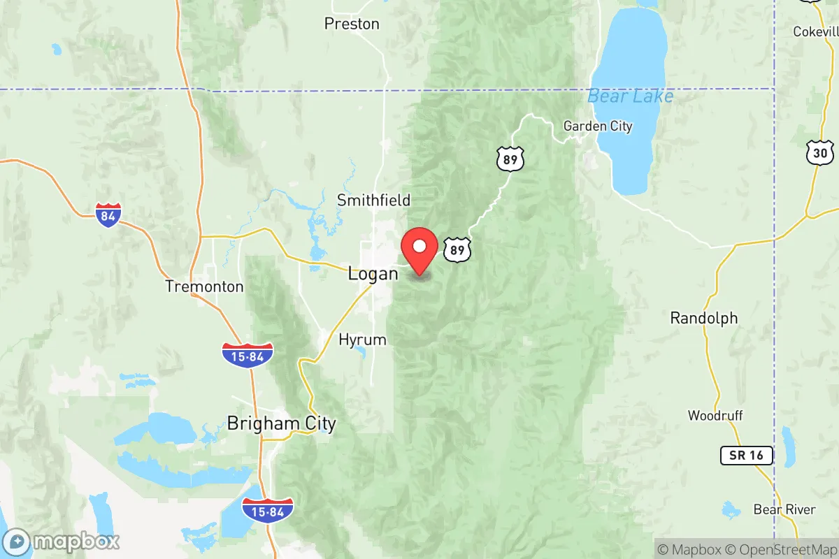 Map centered at 41.7221, -111.7434