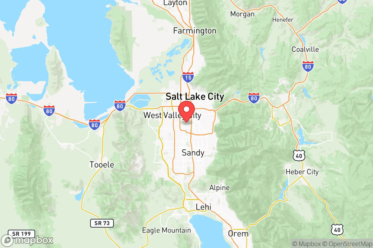 Map centered at 40.6672, -111.9236