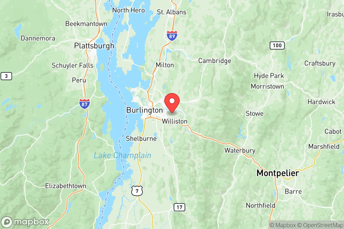 Map centered at 44.4609, -73.0812