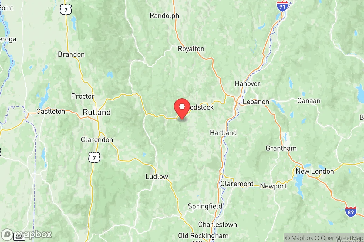 Map centered at 43.5793, -72.5861