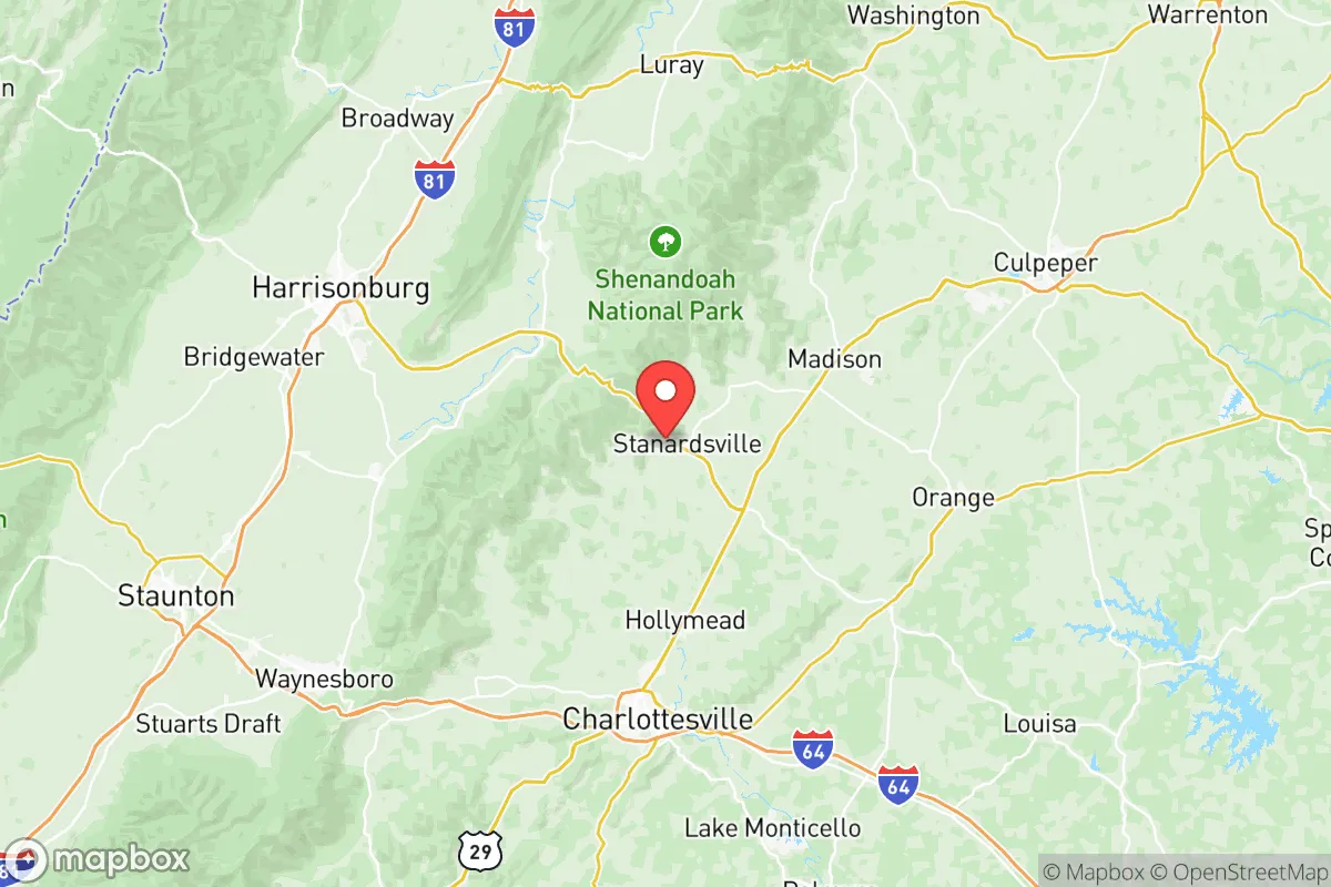 Map centered at 38.2976, -78.4668
