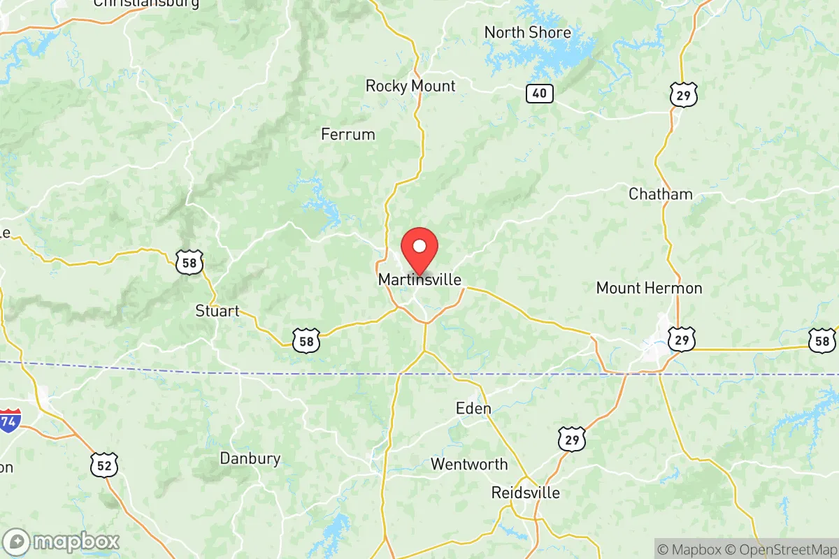 Map centered at 36.6915, -79.8725