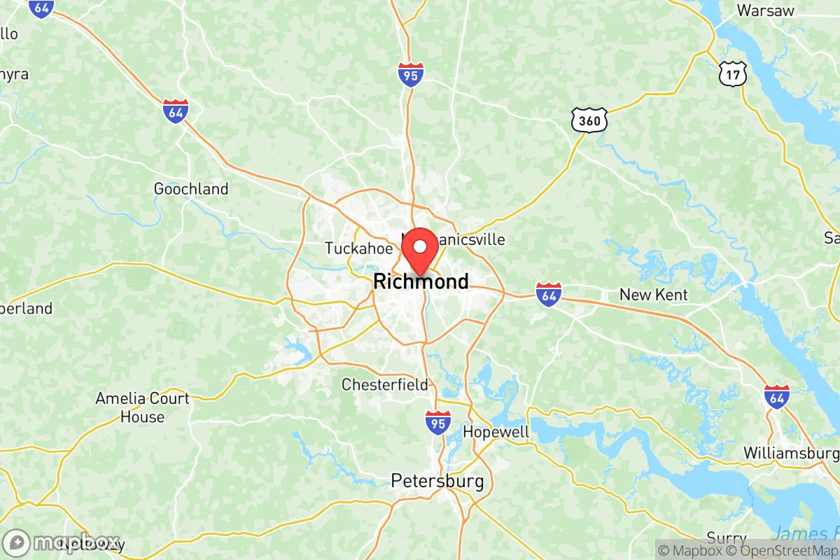 Map centered at 37.5407, -77.4360
