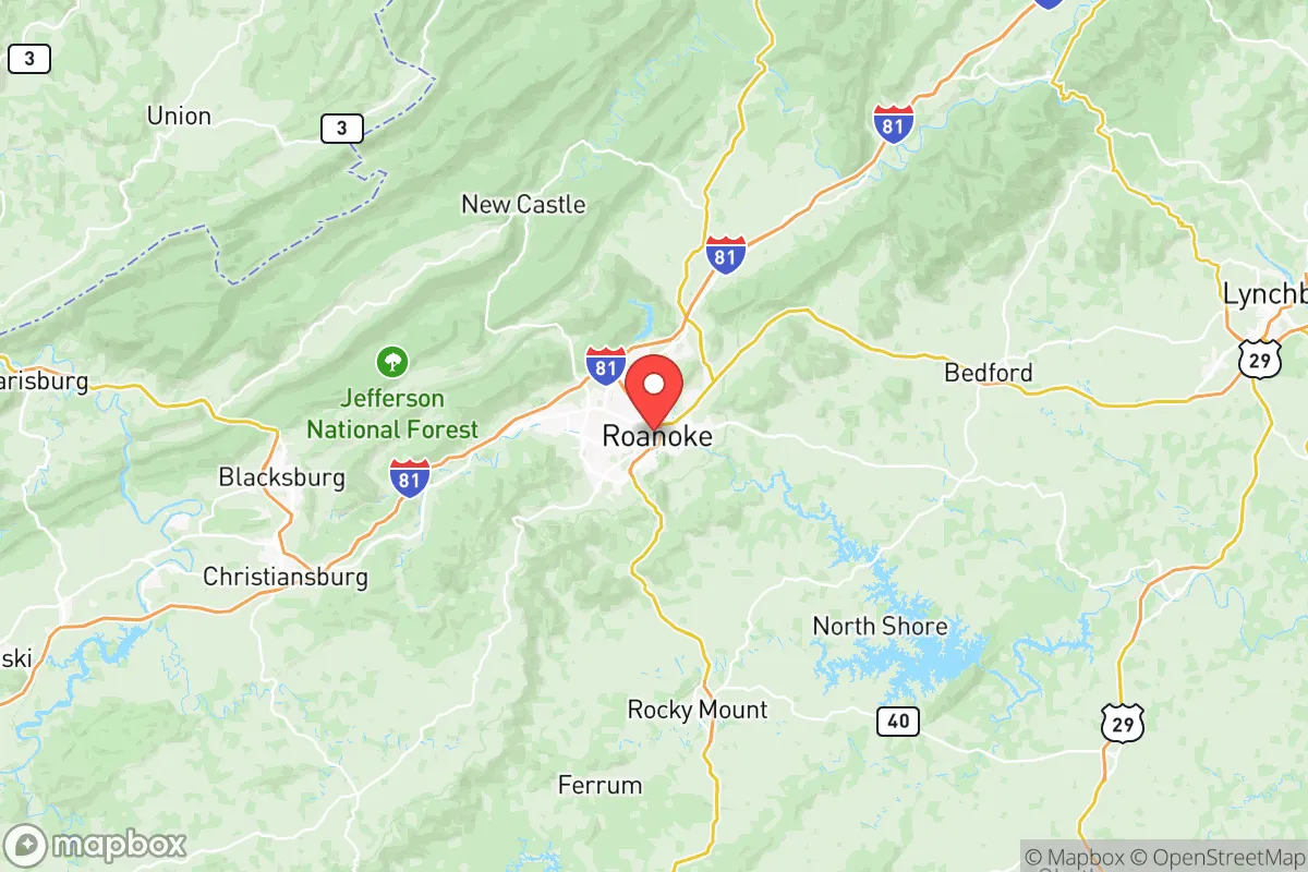 Map centered at 37.2709, -79.9449