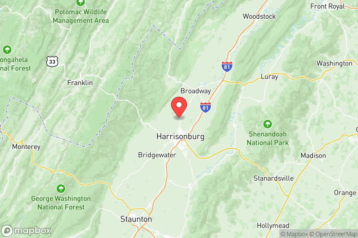 Map centered at 38.5119, -78.8755