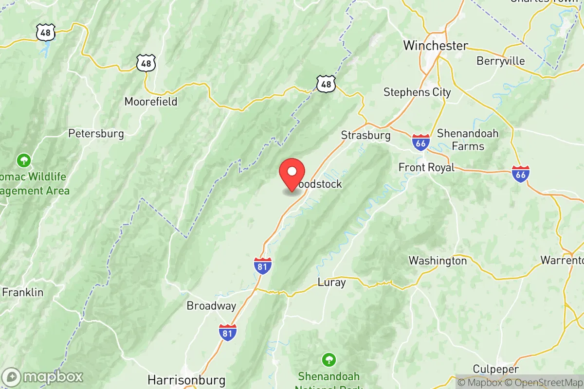 Map centered at 38.8582, -78.5711