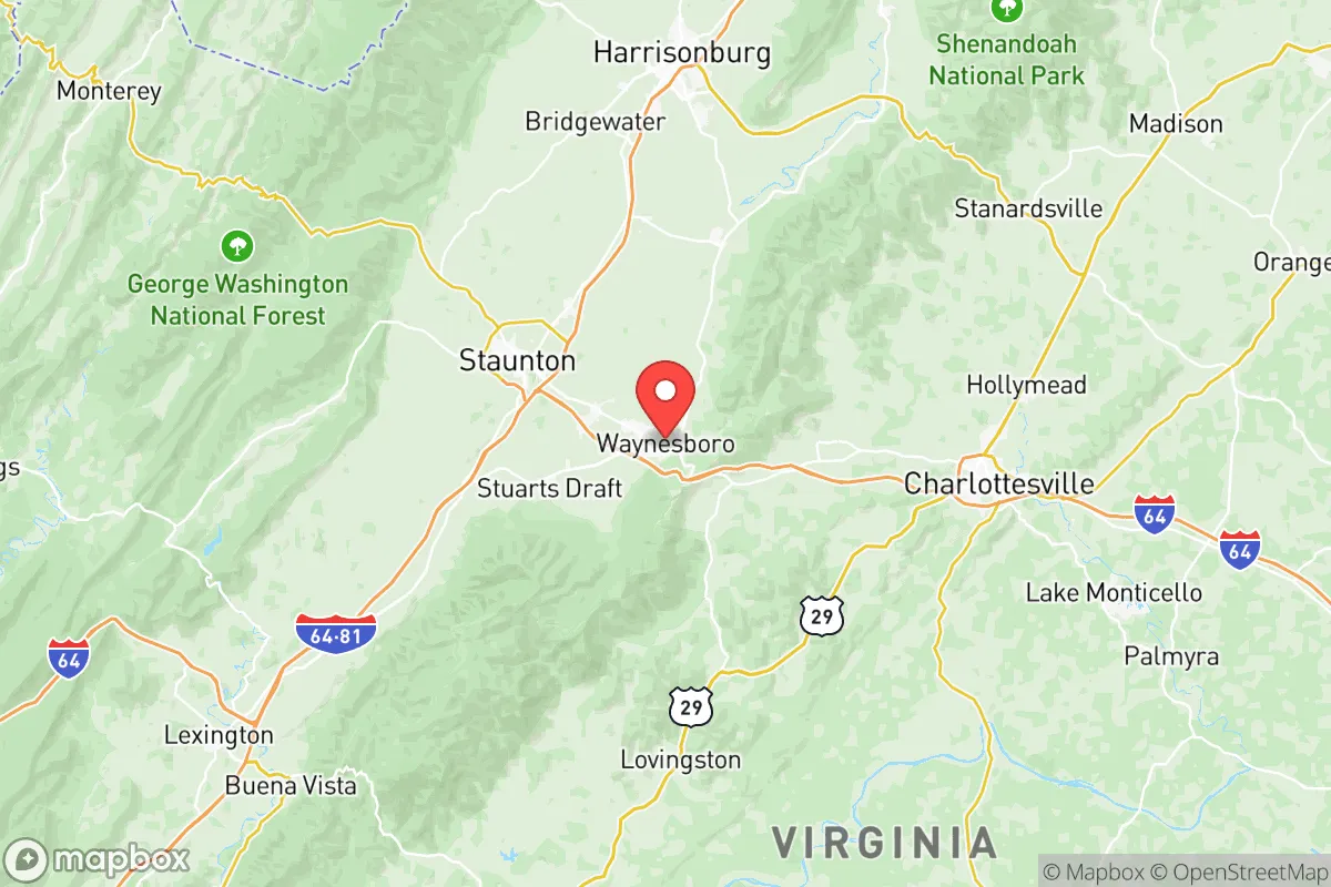 Map centered at 38.0685, -78.8895