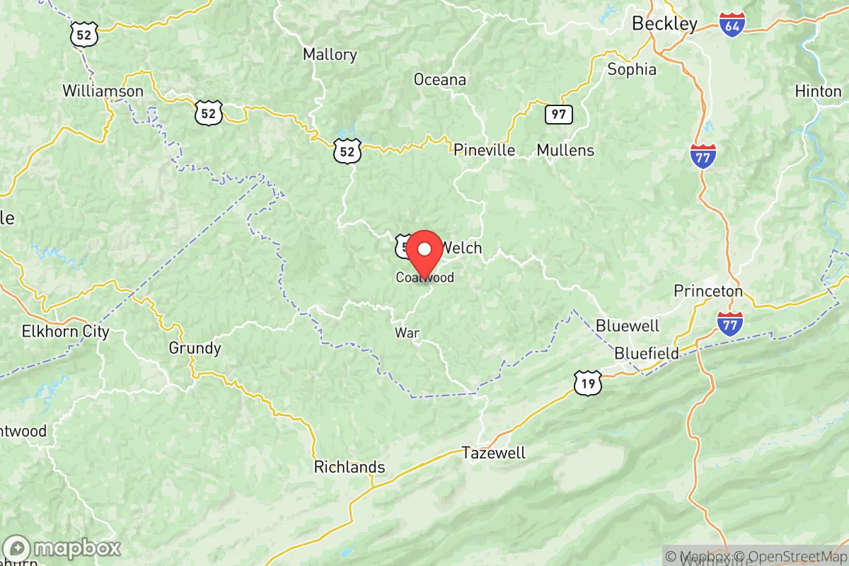 Map centered at 37.3785, -81.6535