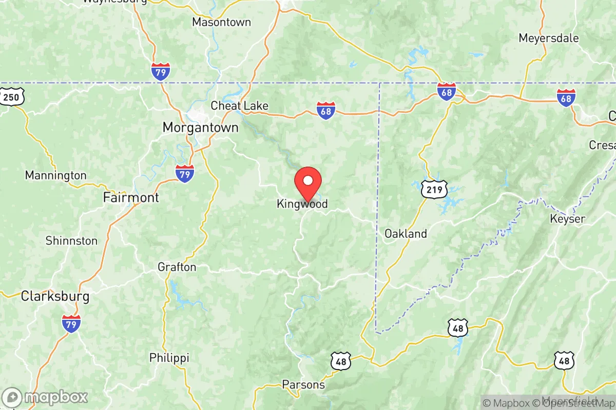 Map centered at 39.4691, -79.6682