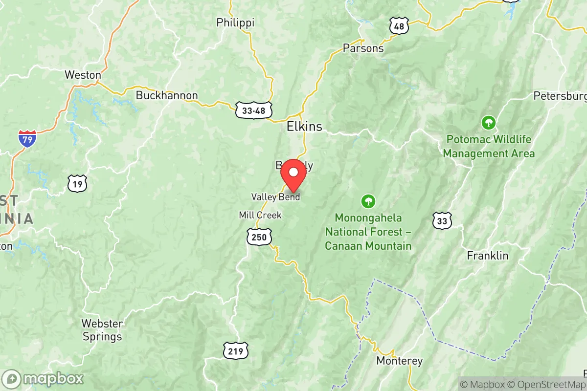 Map centered at 38.7746, -79.8763