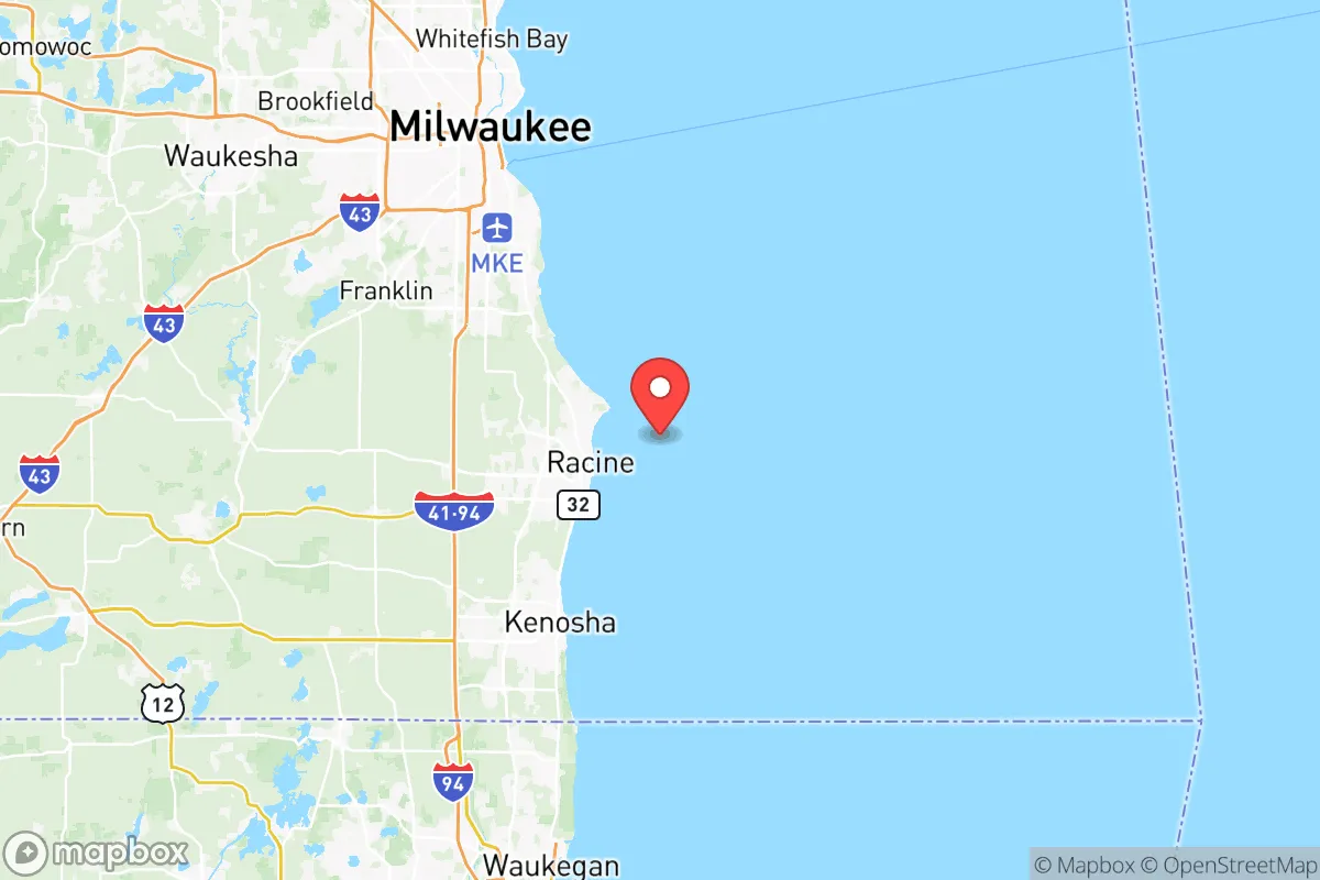 Map centered at 42.7517, -87.6961