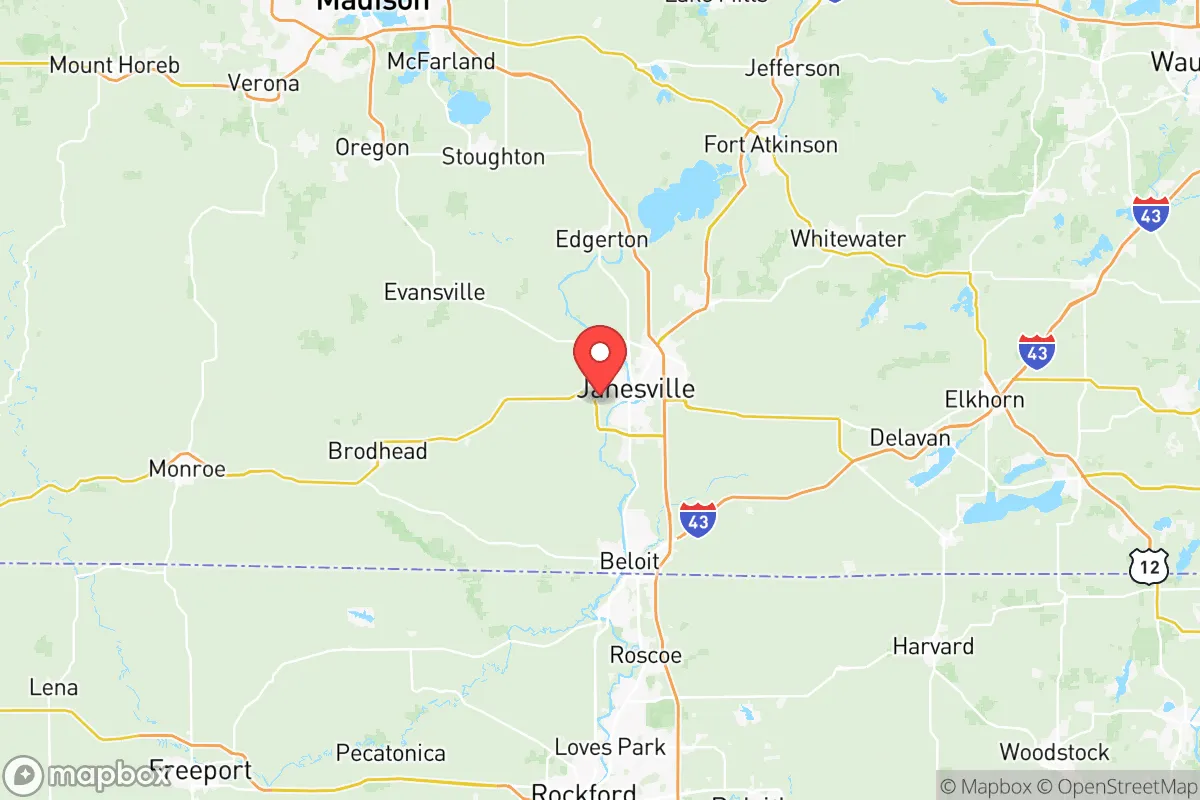 Map centered at 42.6712, -89.0715