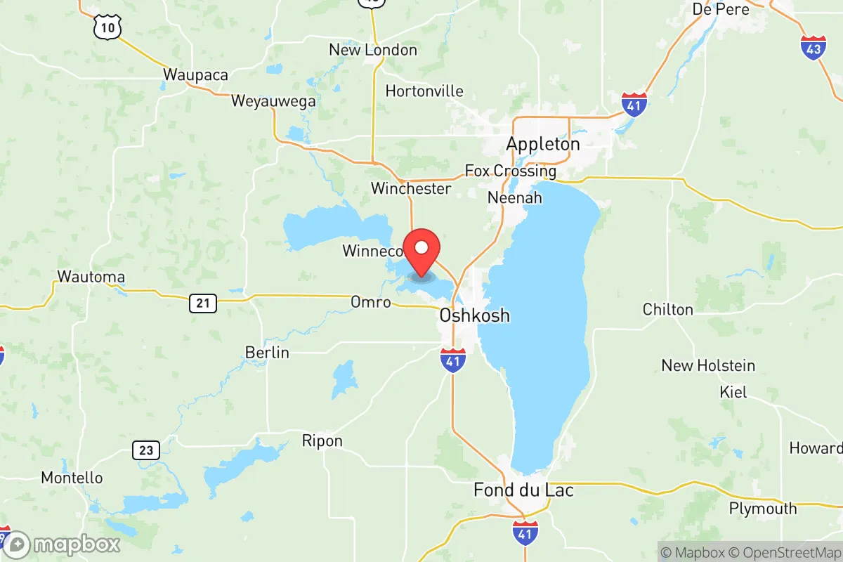 Map centered at 44.0688, -88.6447