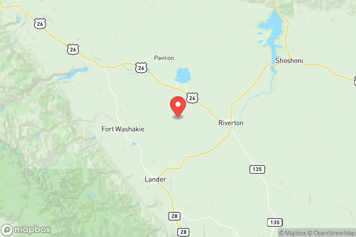 Map centered at 43.0396, -108.6256