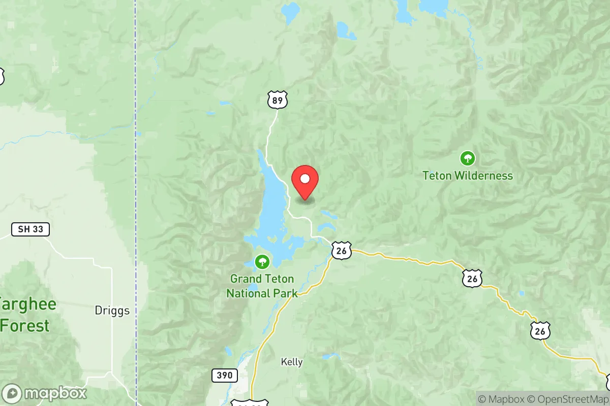 Map centered at 43.9327, -110.5894