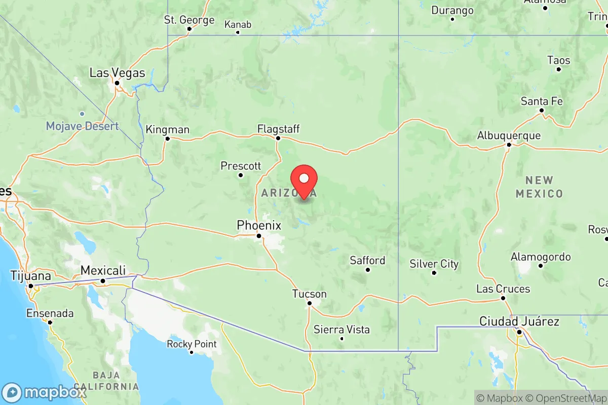 Map centered at 34.0489, -111.0937